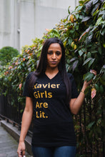 Load image into Gallery viewer, Xavier Girls Are Lit - Black T-Shirt
